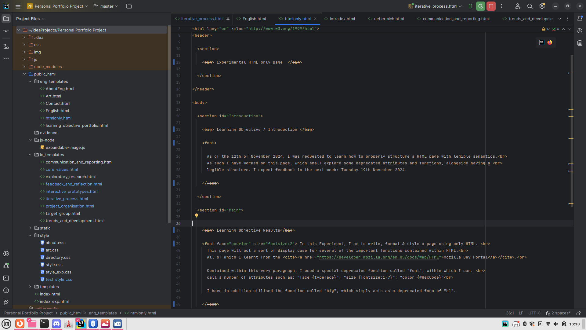 Semantics Page  before Feedpulse 